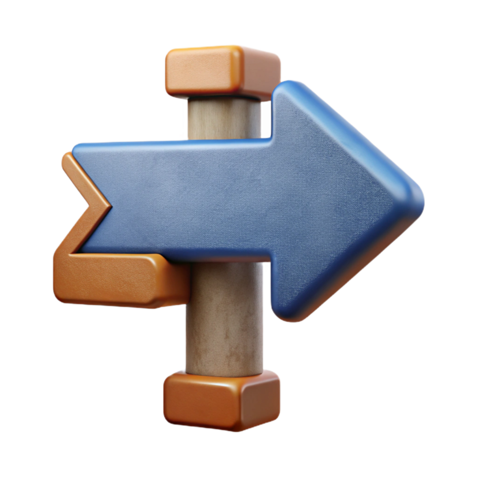 extraordinary artistic Street Sign One Way Arrow Isolated png