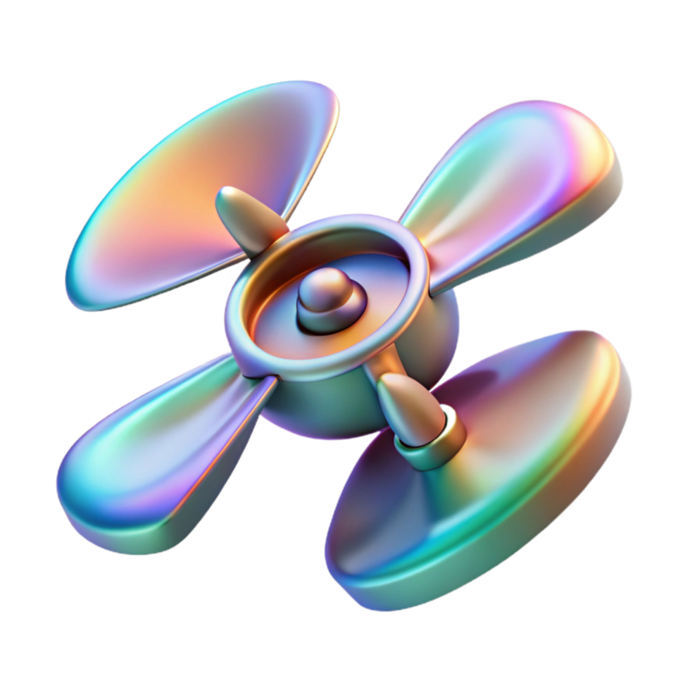 impressive classic Drone Propellers Spinning Blur Effect Transparent Background premium png