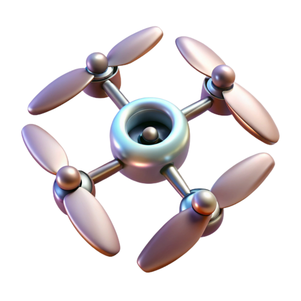 serene vintage Drone Propellers Spinning Transparent exclusive png