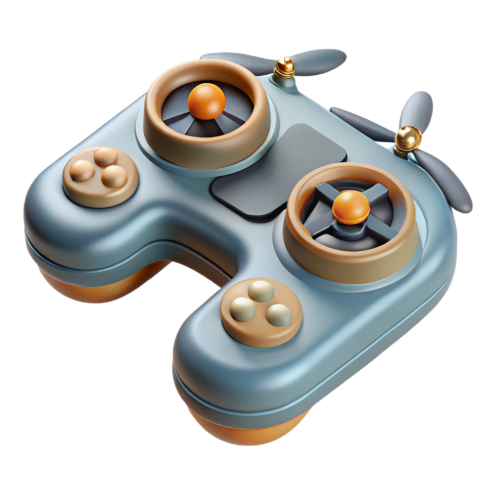 extraordinary classic Drone Remote Control Top View Isolated detailed png