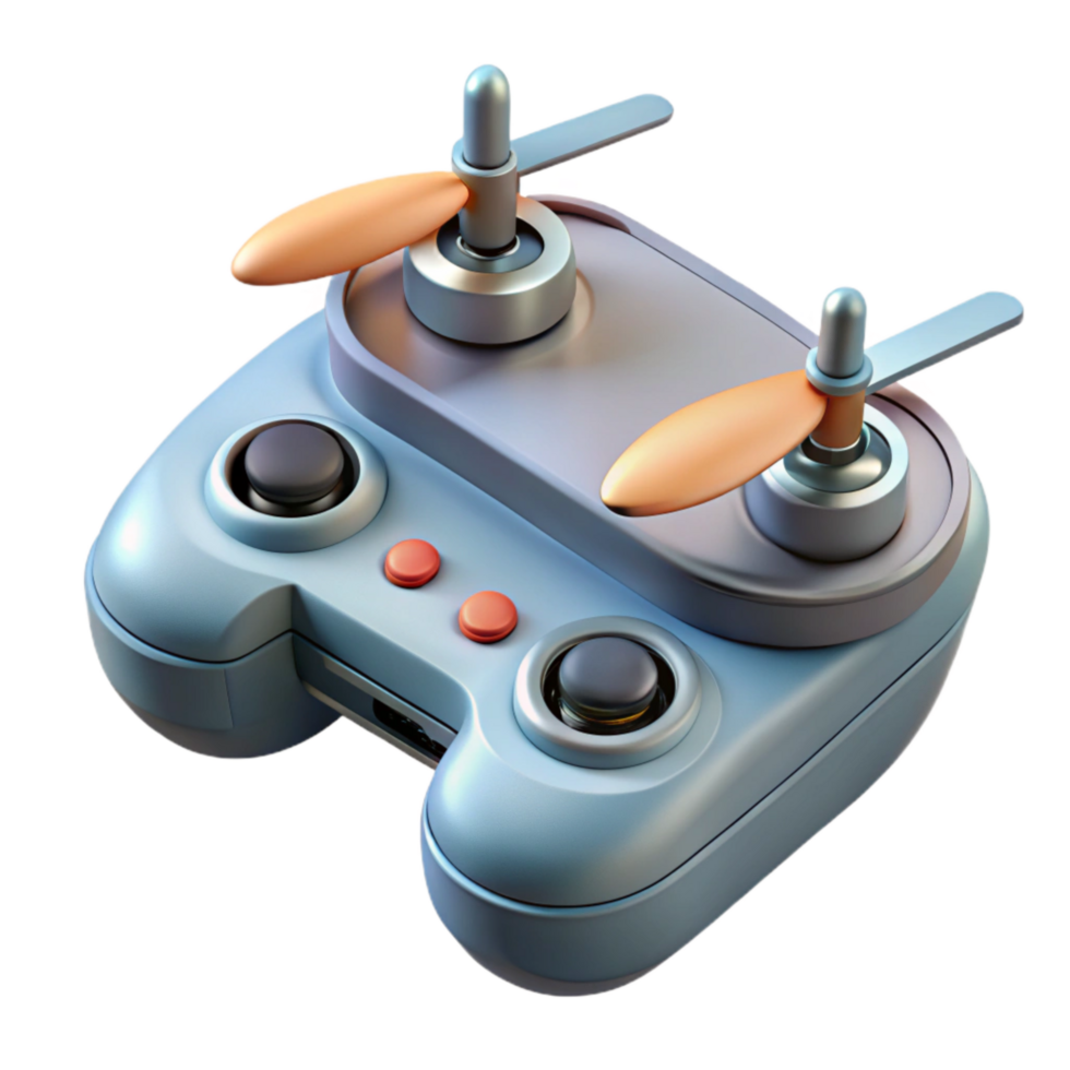 extraordinary artistic Drone Remote Control Top View Isolated original png