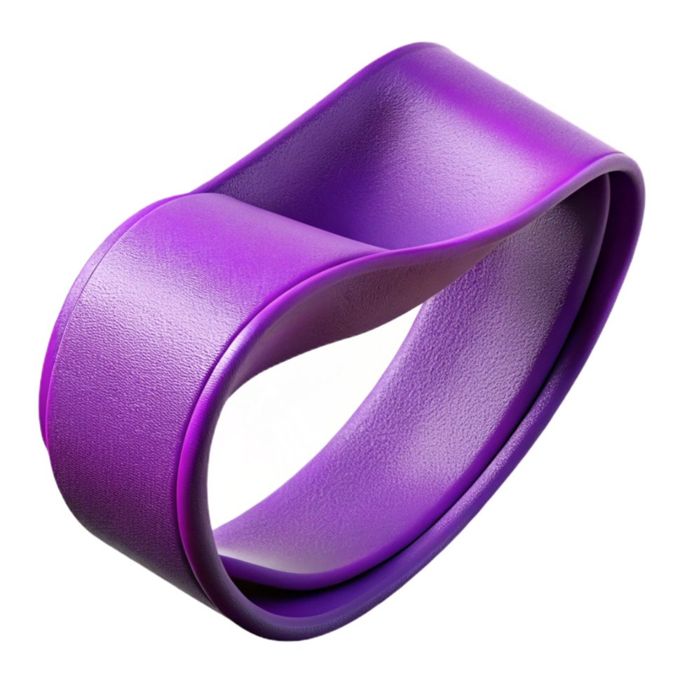 wonderful modern Stretching Band Elastic Purple Transparent Background Cutout premium png