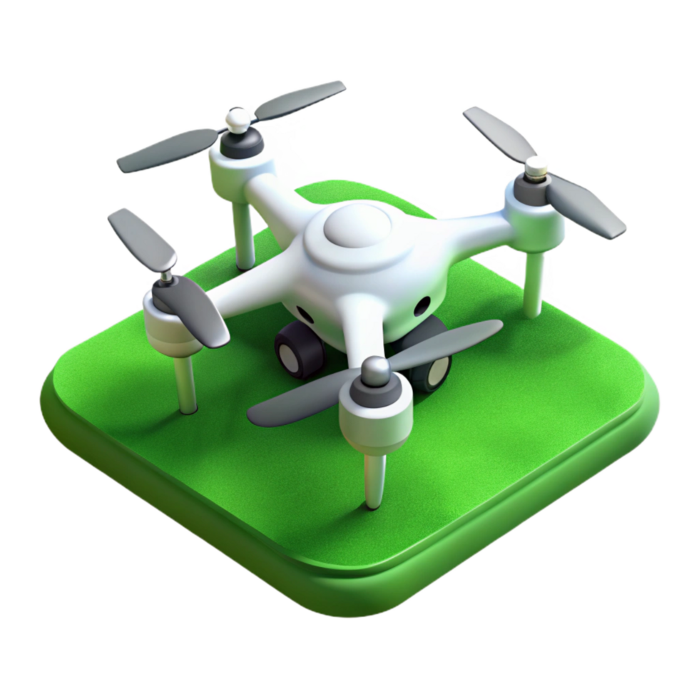 serene traditional Drone Shadow on Green Field Isolated premium png
