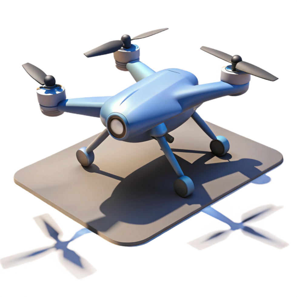 serene minimalist Drone Shadow Cast on Ground Cutout exclusive png