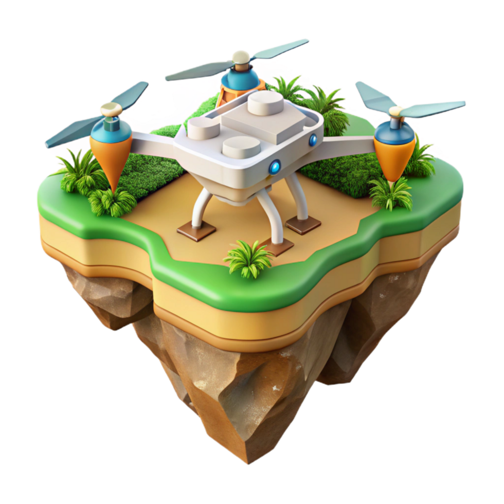 extraordinary creative Drone Surveying Deforestation Cutout png