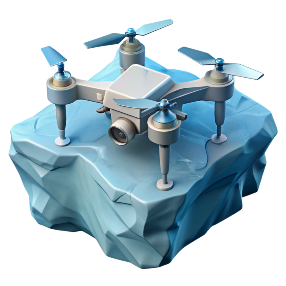serene classic Drone Surveying Ice Sheet Transparent high quality png
