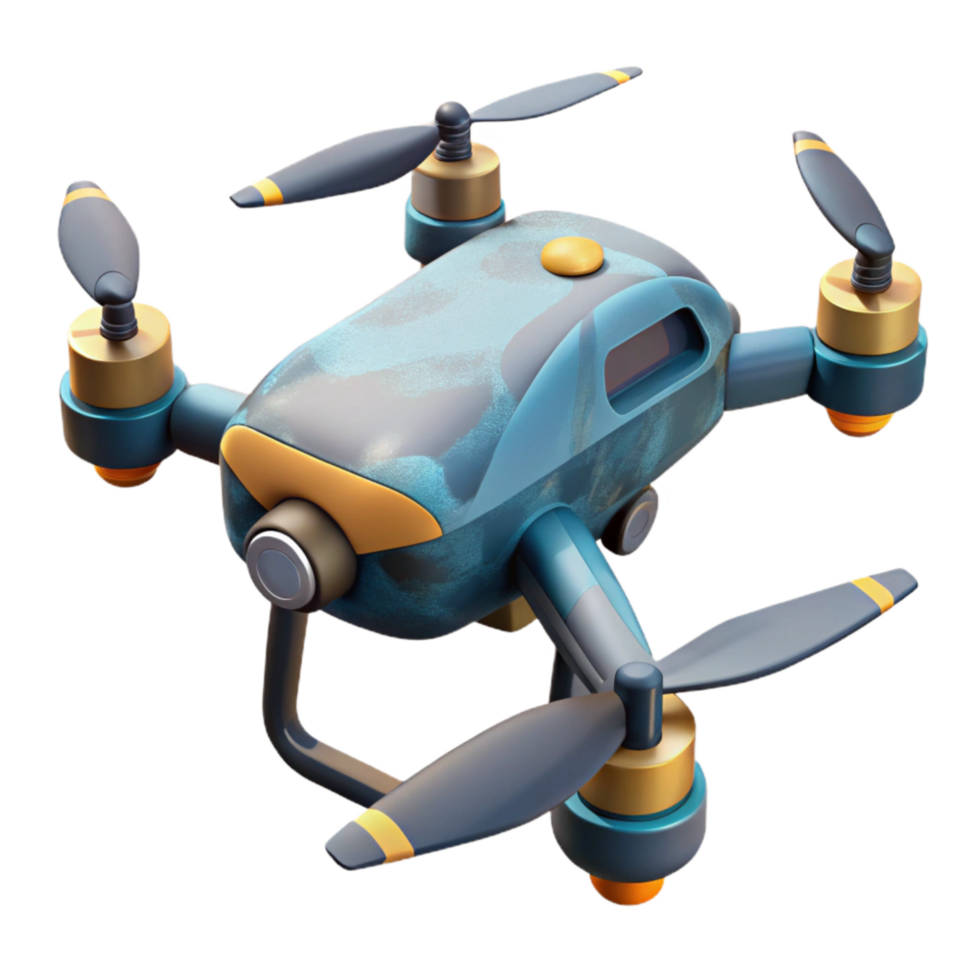 extraordinary rustic Drone with Advanced Sensors Isolated high quality png
