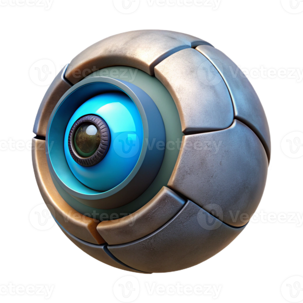 wonderful traditional Stylized Robotic Eye Close Up Isolated Element ...