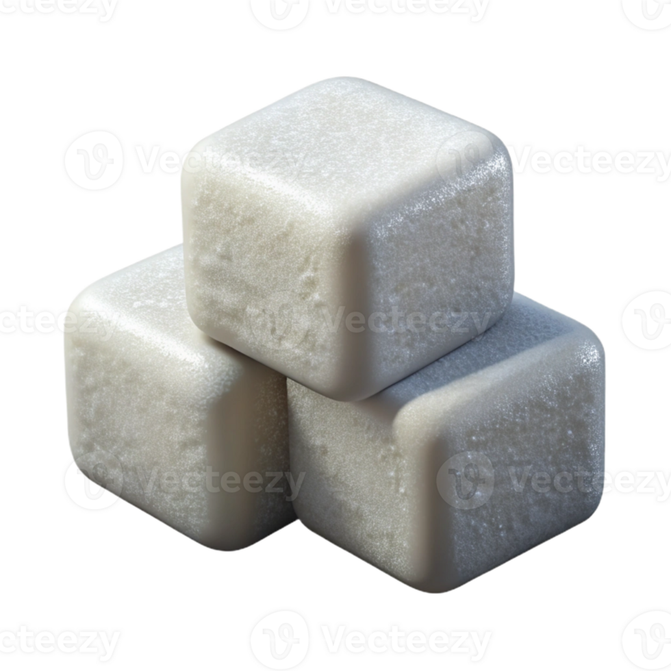 impressive vintage Sugar Cubes Isolated on Transparent Background png