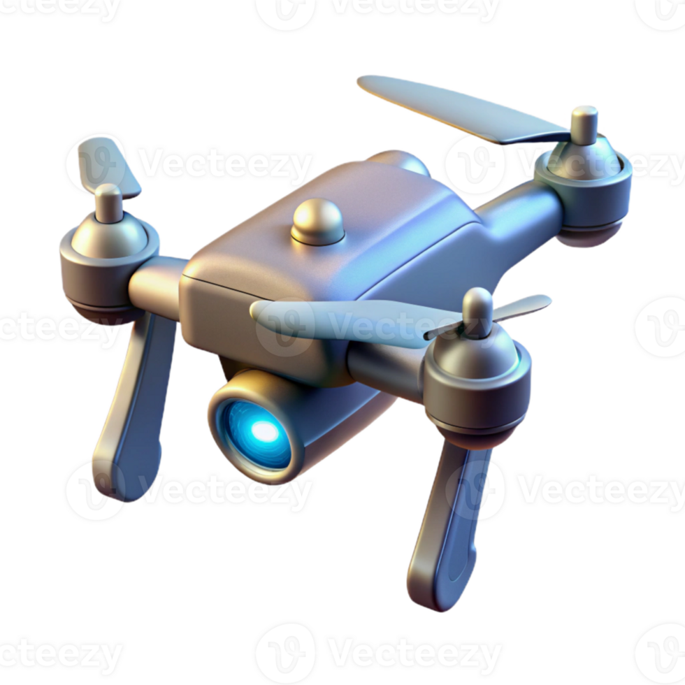 stunning rustic Drone with Attached Spotlight Transparent Background exclusive png