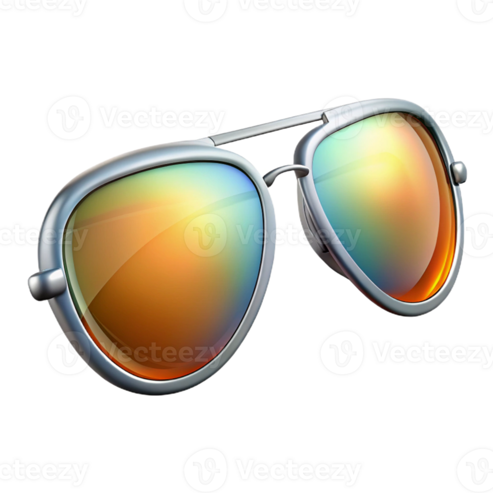 stunning artistic Sunglasses Aviator Style Reflective Lenses Cutout original png