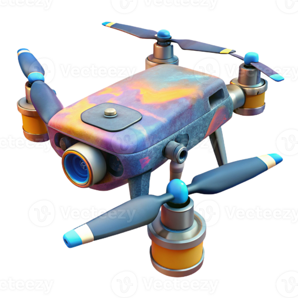 wonderful contemporary Drone with Attached Thermal Imaging Camera Cutout professional png