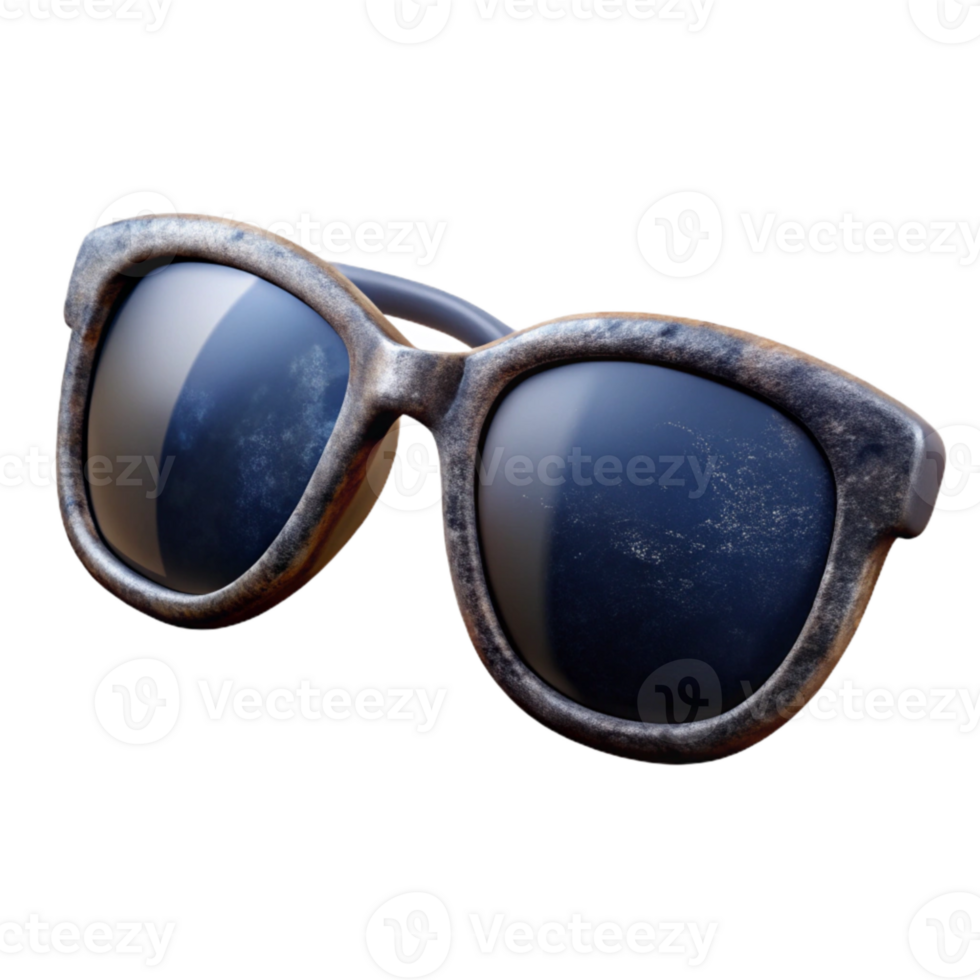 impressive minimalist Sunglasses Dark Lenses Transparent Background professional png