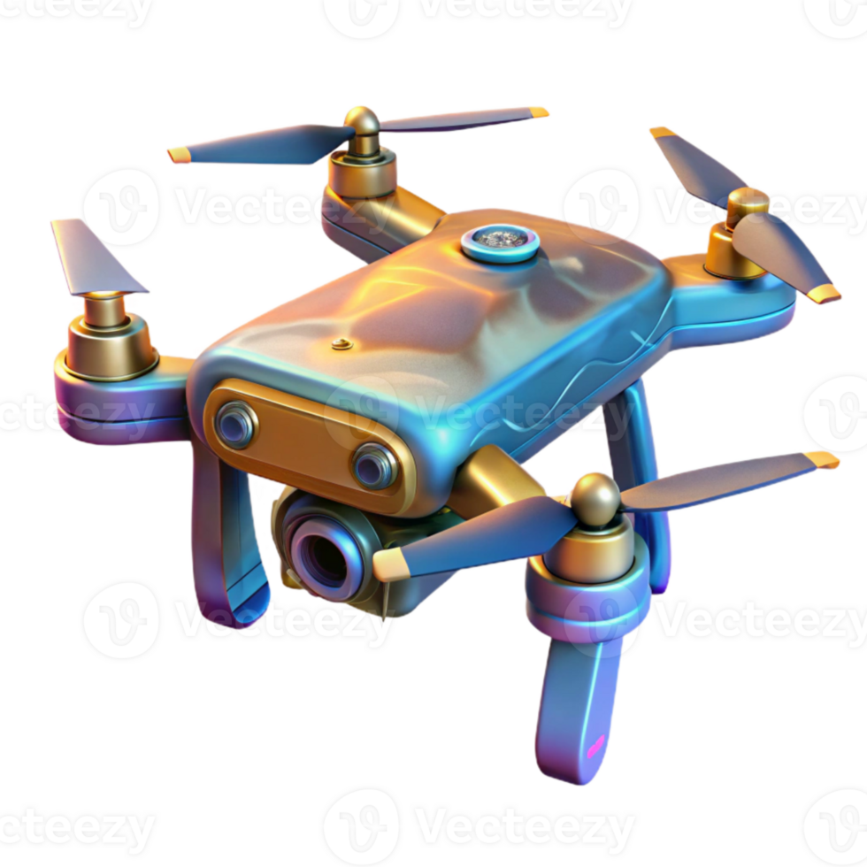 beautiful creative Drone with Attached Thermal Imaging Camera Cutout authentic png