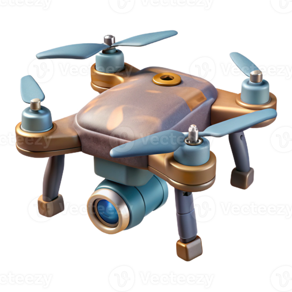 stunning rustic Drone with Camera Attached Cutout high resolution png
