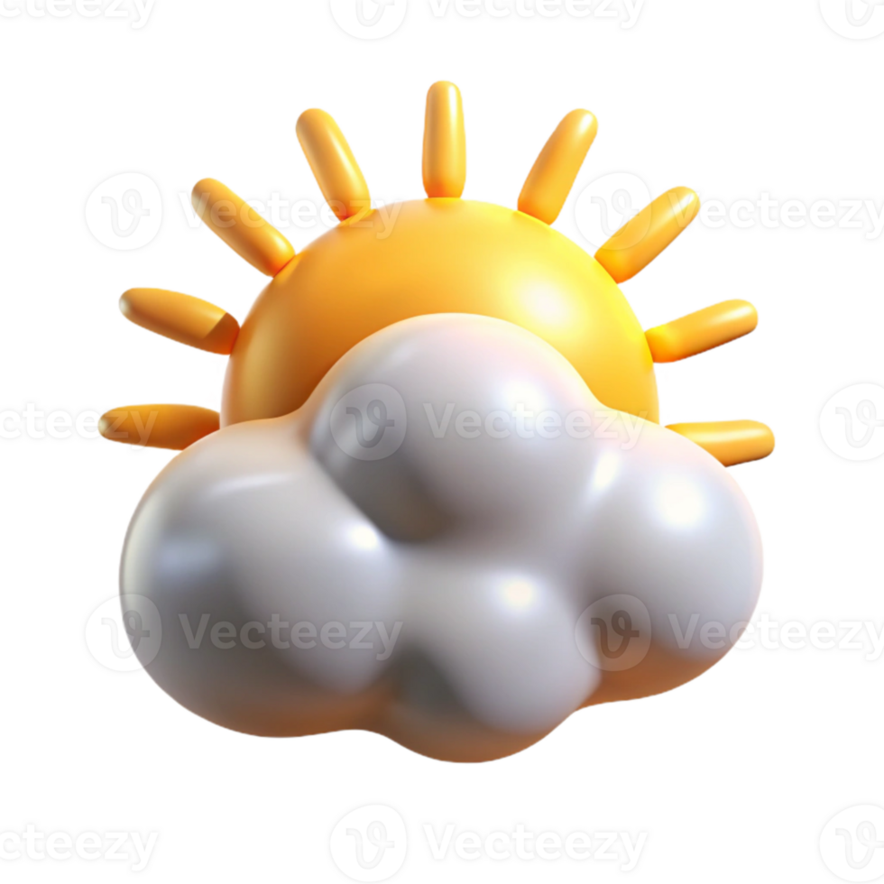 dramatic classic Sun Rays Isolated Shining Through Clouds high quality png