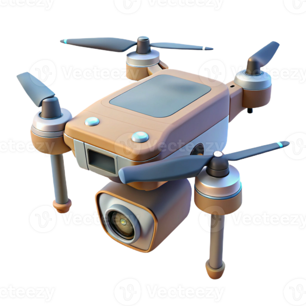 stunning modern Drone with Camera Capturing Panoramic View Isolated high resolution png