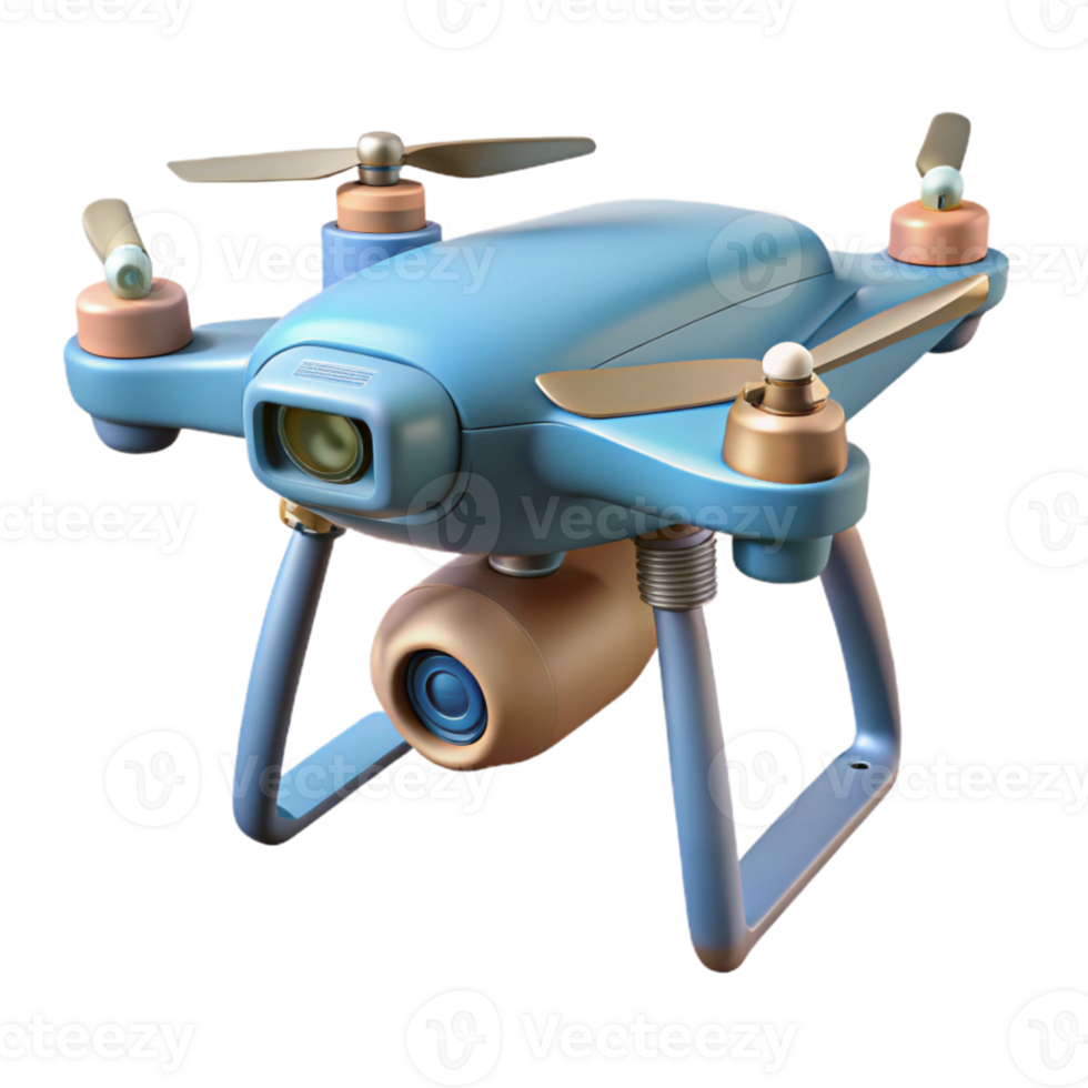 extraordinary contemporary Drone with Camera Pointed Downward Isolated genuine png