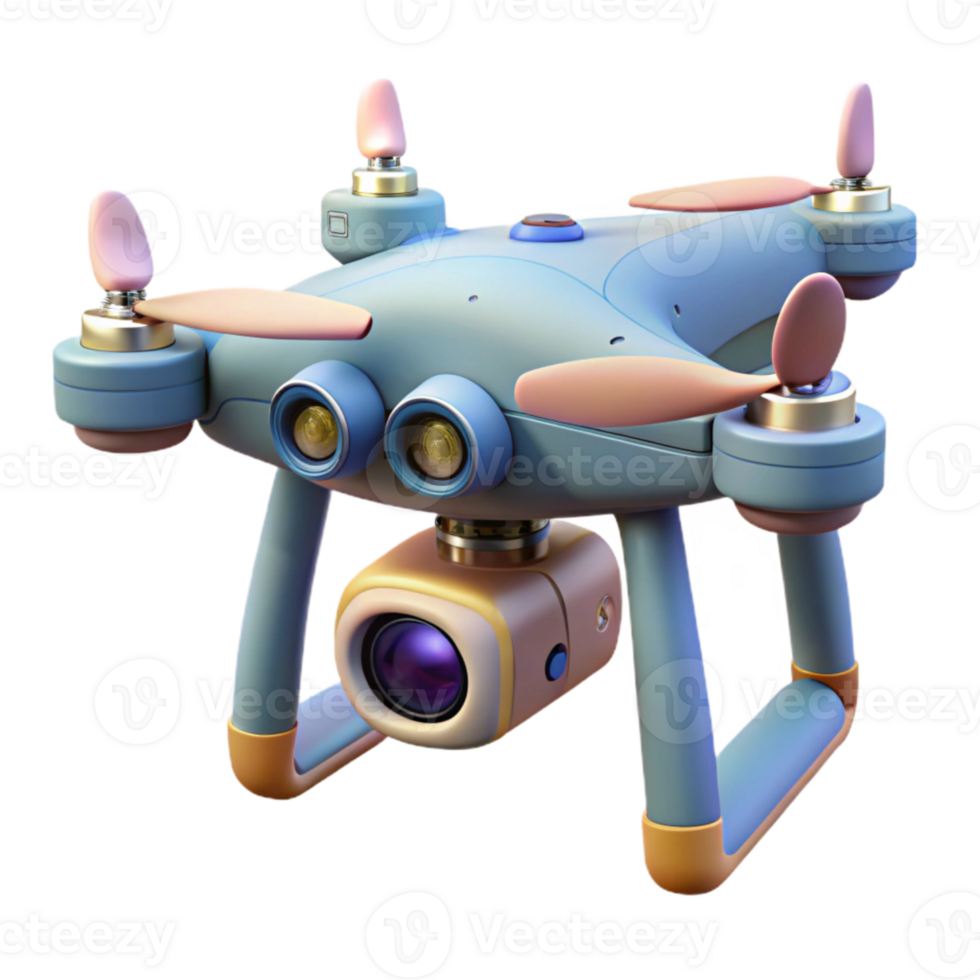 magnificent artistic Drone with Camera Gimbal Rotating Cutout original png