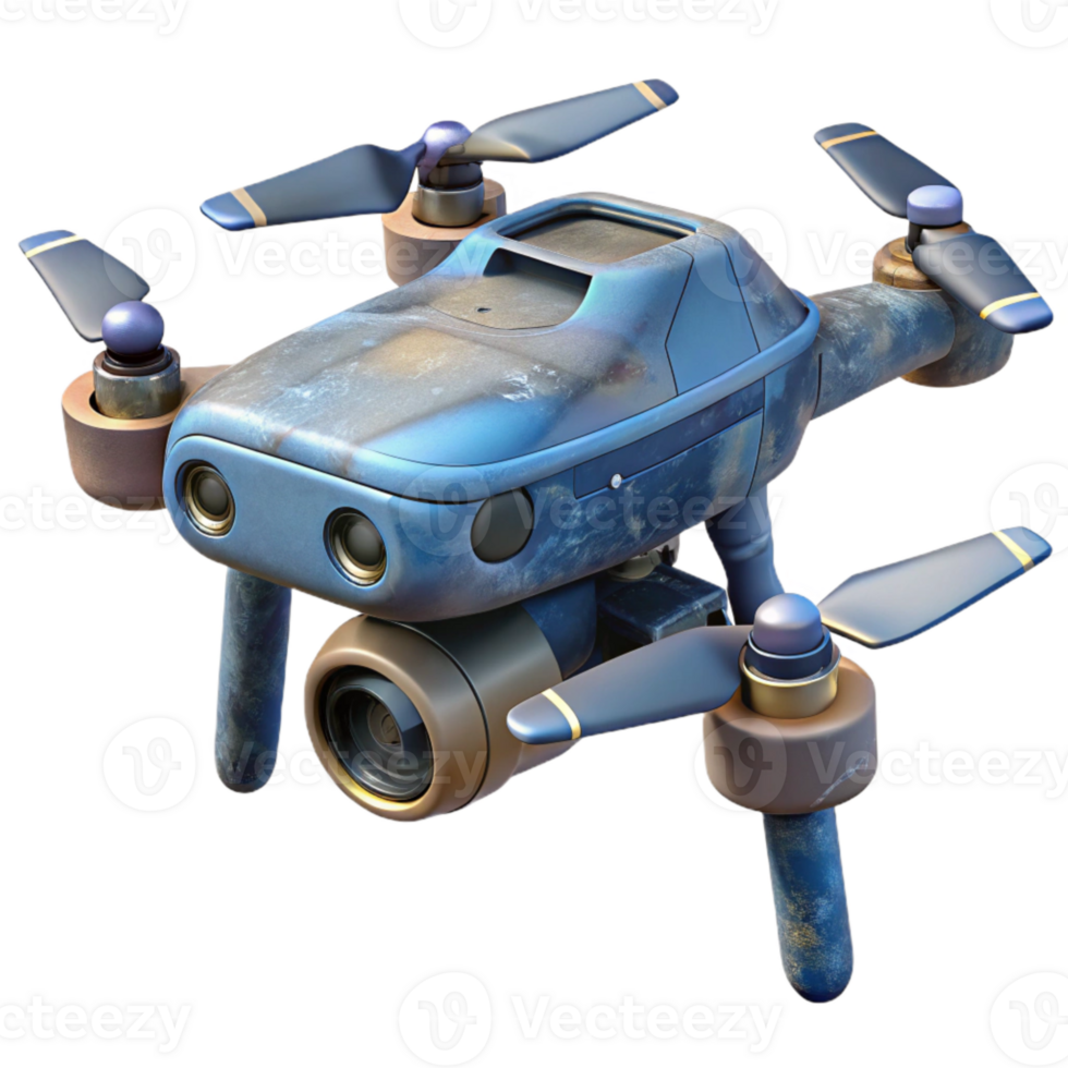 stunning rustic Drone with Camera Gimbal Rotating Cutout exclusive png