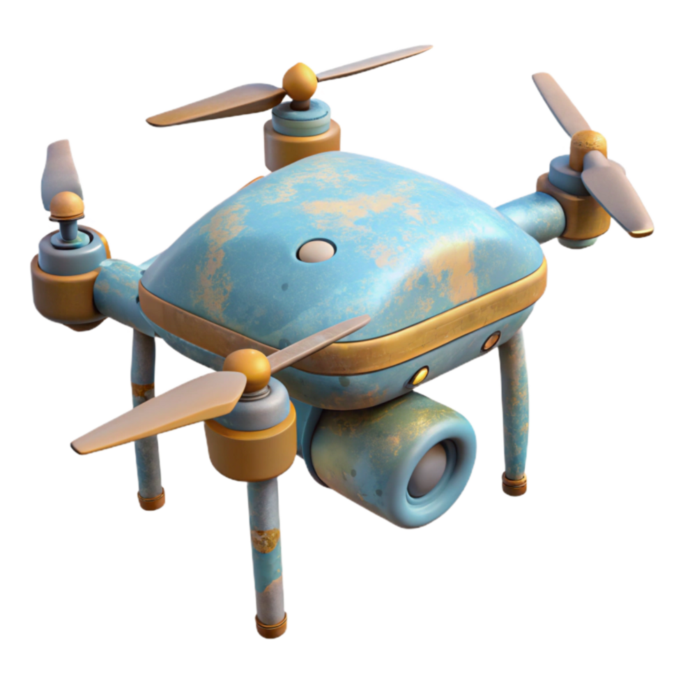 beautiful modern Drone with Extended Antenna professional png