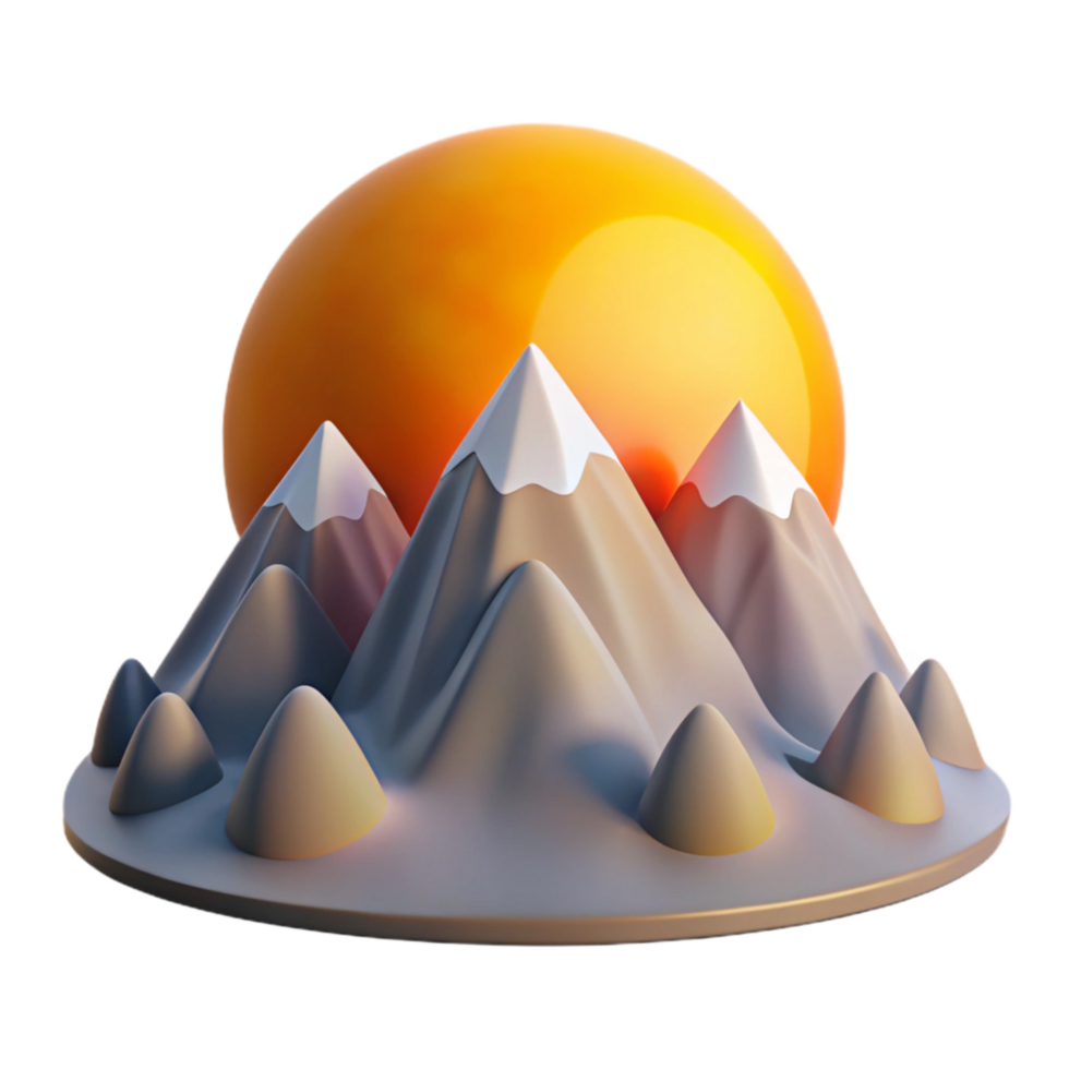 extraordinary rustic Sunrise Over Mountains Transparent Background Cutout exclusive png