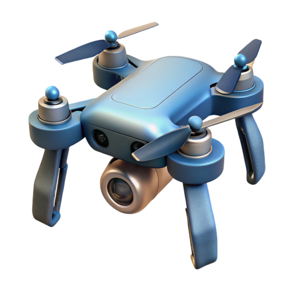 dramatic vintage Drone with First Person View Camera Transparent Background high quality png