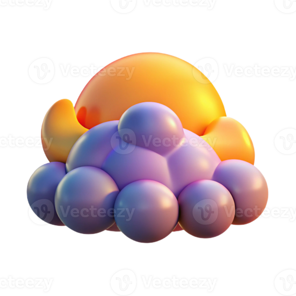 impressive artistic Sunrise Sky Colorful Clouds Isolated Cutout detailed png