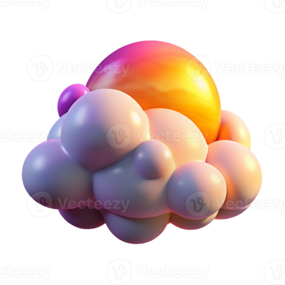 elegant classic Sunset Clouds Colorful Transparent high resolution png