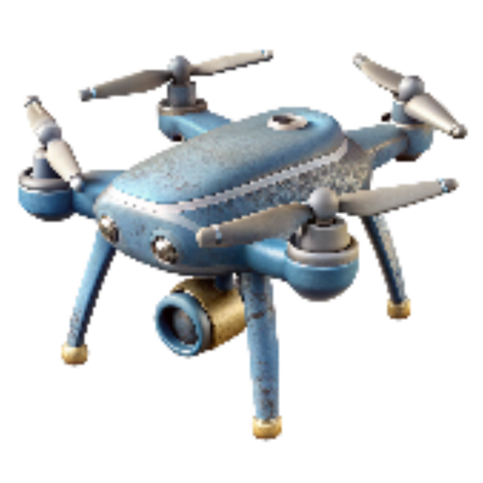 impressive modern Drone with High Resolution Camera Isolated authentic png