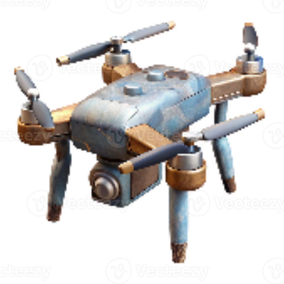 extraordinary contemporary Drone with High Resolution Camera Isolated original png