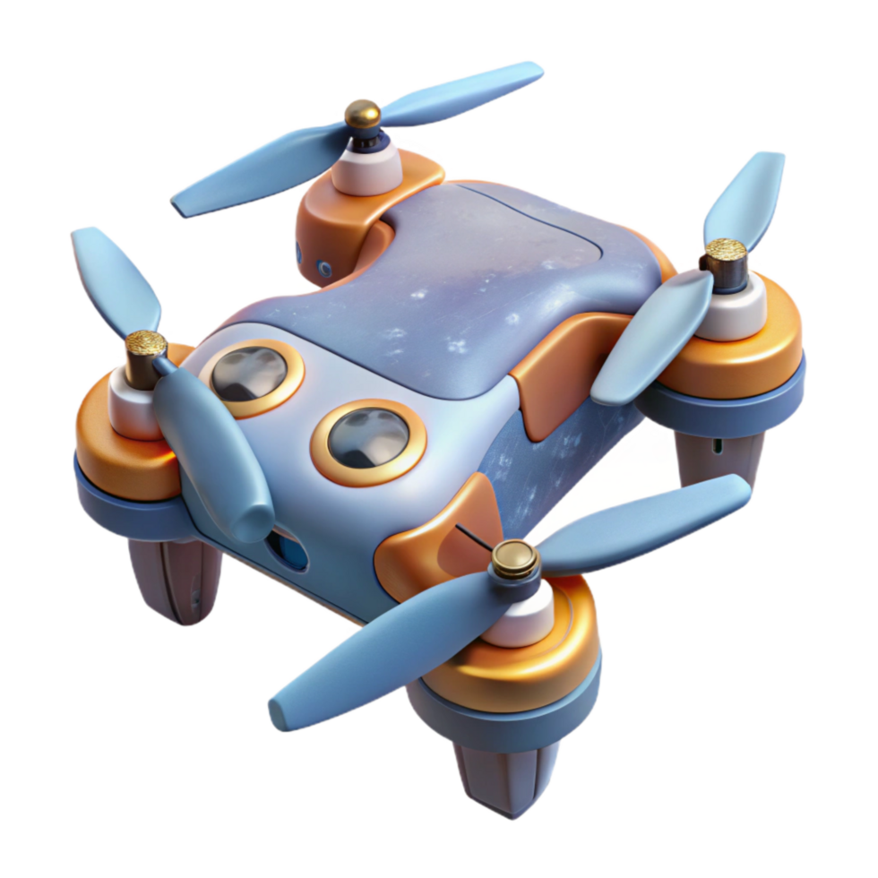impressive traditional Drone with Integrated Flight Controller Cutout genuine png