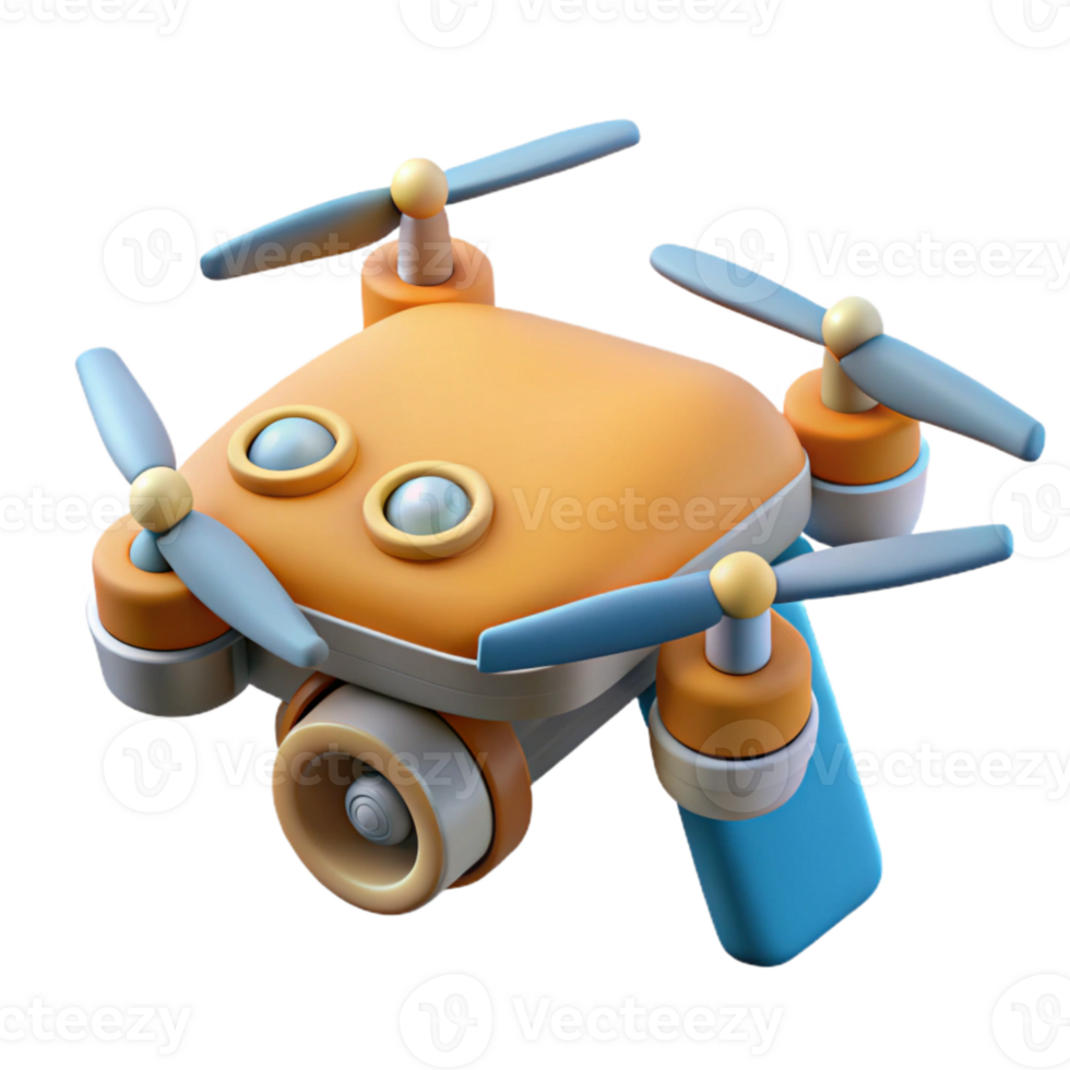 vibrant rustic Drone with Integrated Obstacle Avoidance System Cutout png