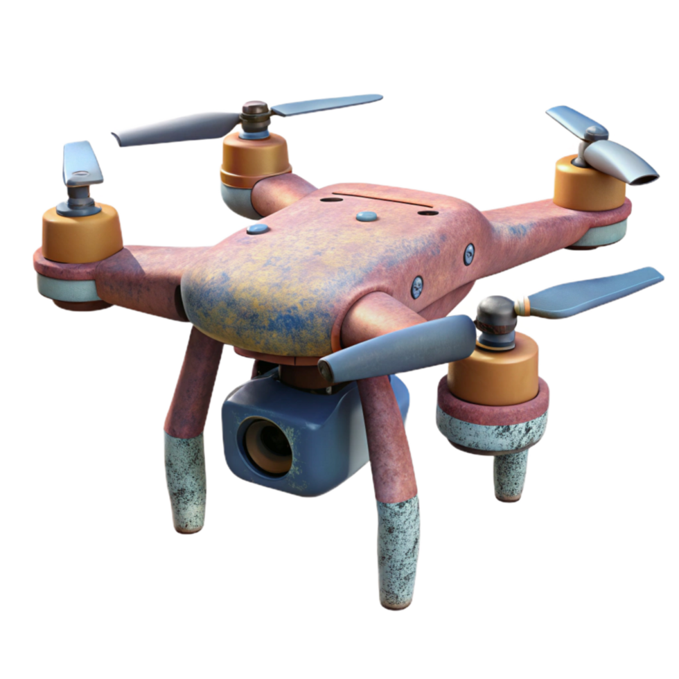 stunning vintage Drone with Lidar Technology Cutout professional png