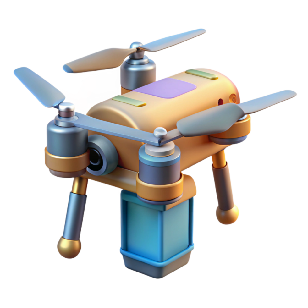 wonderful vintage Drone with Long Flight Time Battery Cutout professional png