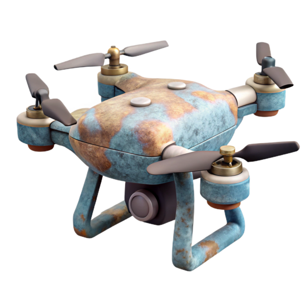 dramatic classic Drone with Long Range Communication Transparent Background genuine png