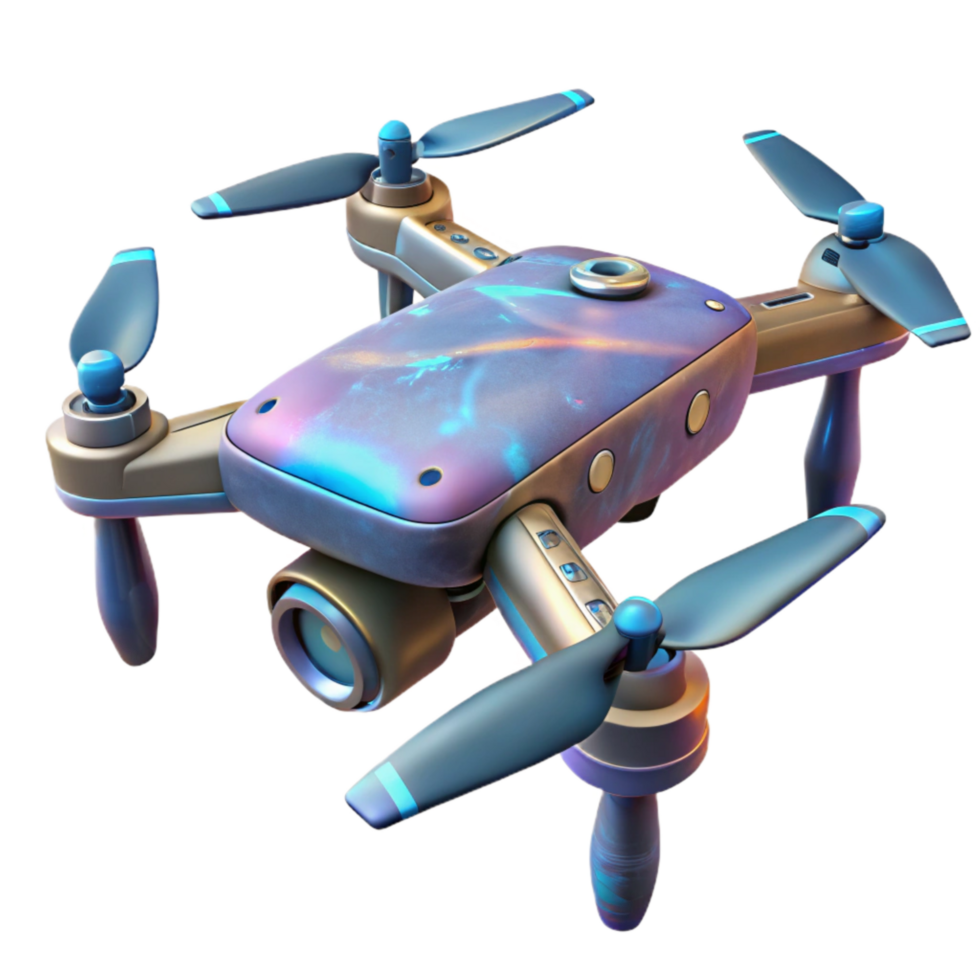 Drone with Night Vision Capabilities Isolated png