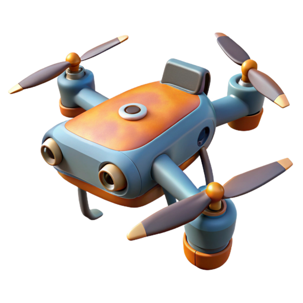 elegant vintage Drone with Obstacle Detection System Cutout detailed png