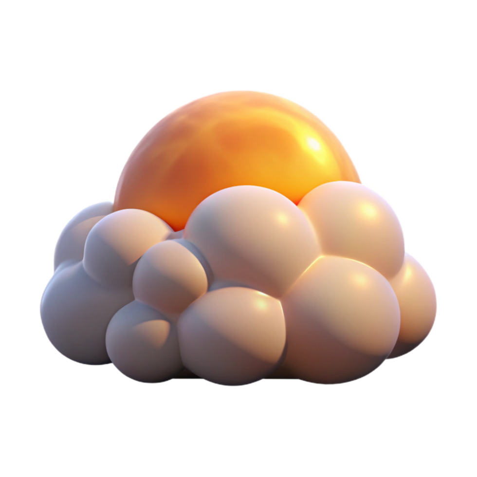 dramatic contemporary Sunset Sky with Clouds Landscape Transparent Element exclusive png