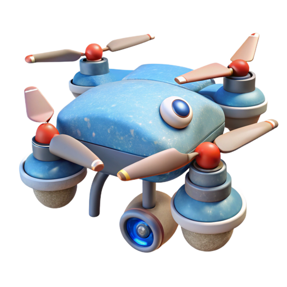 serene vintage Drone with Real Time Data Transmission Cutout high quality png