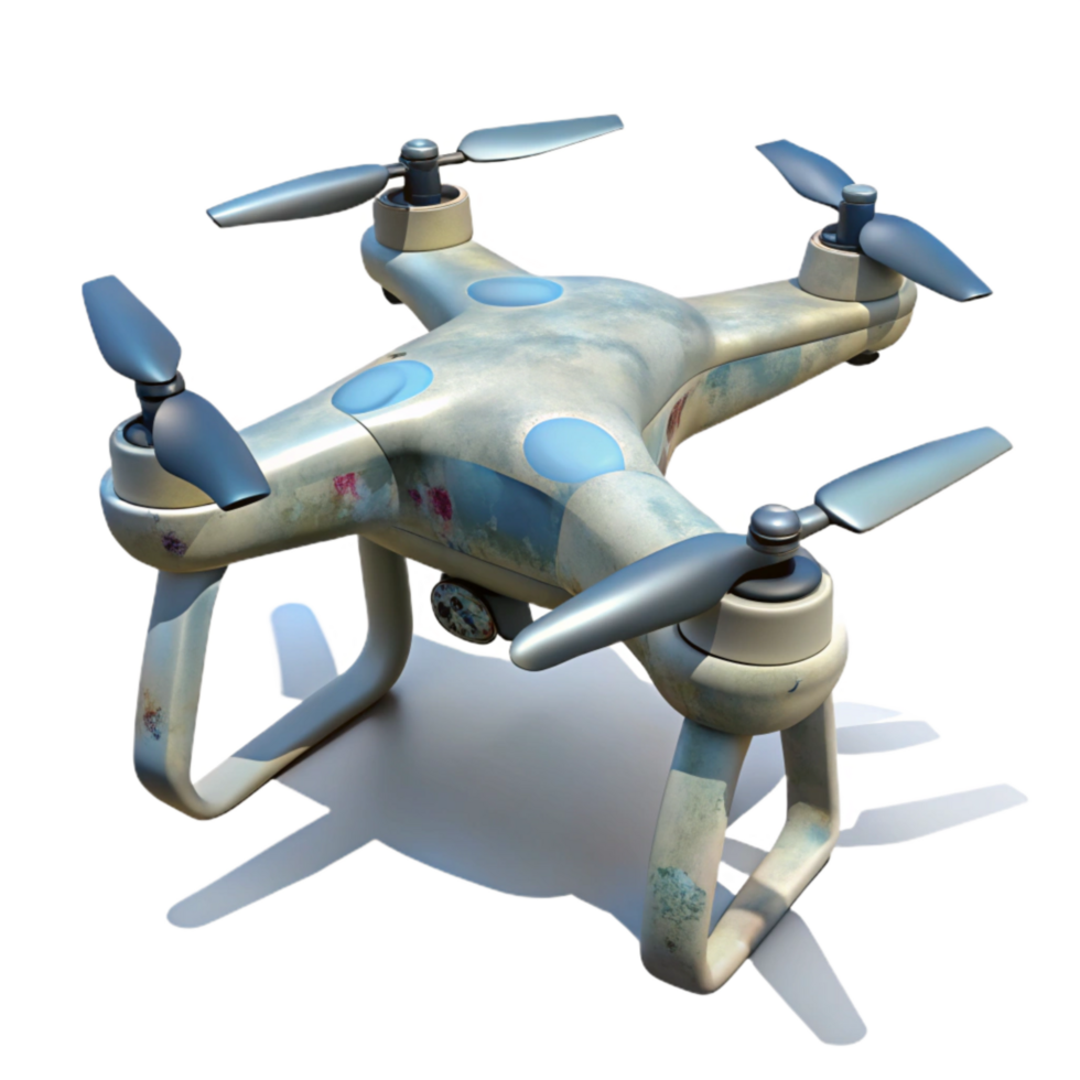 magnificent minimalist Drone with Shadow Effect Transparent Background detailed png