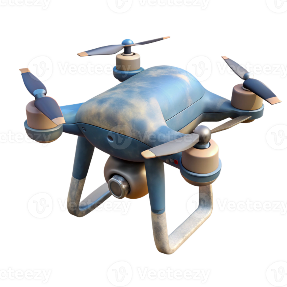 vibrant rustic Drone with Shadow Isolated on Transparent Background exclusive png