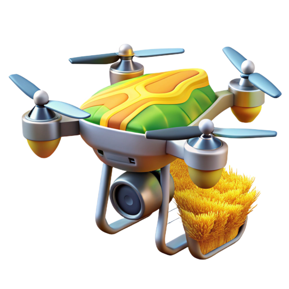 serene traditional Drone with Thermal Camera Isolated high resolution png