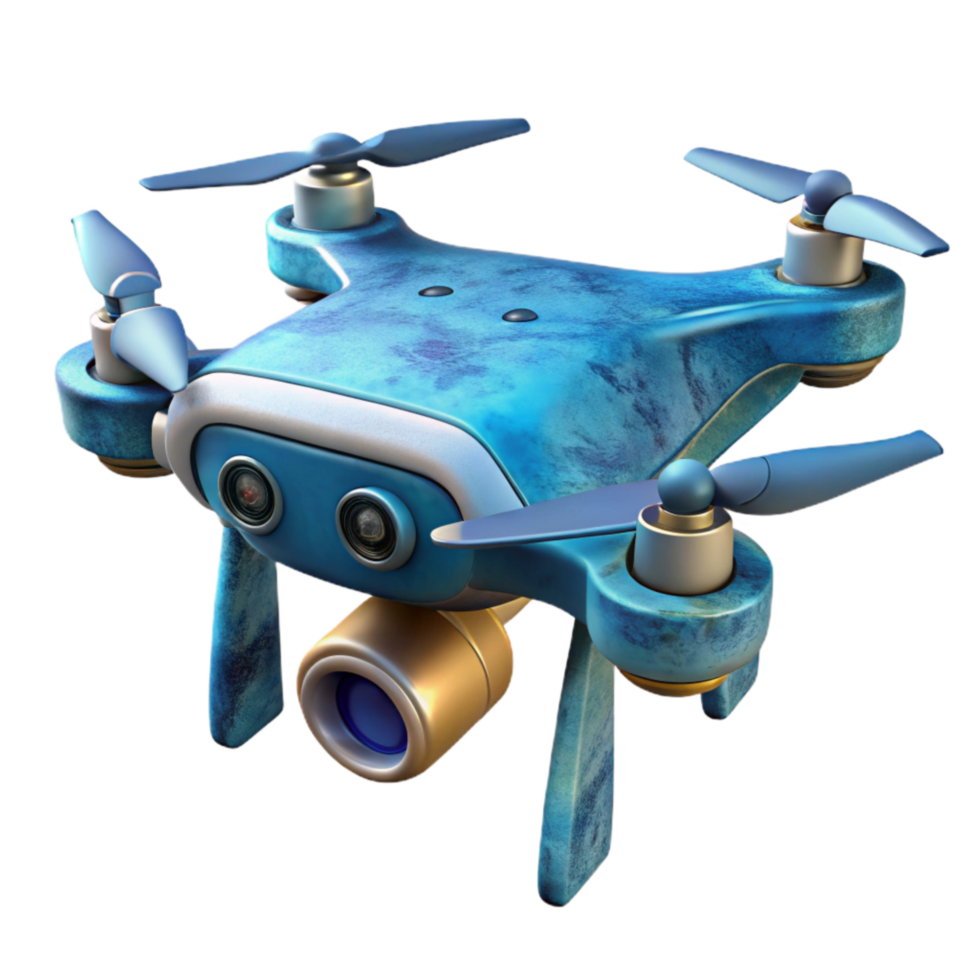 stunning contemporary Drone with Underwater Camera Isolated detailed png