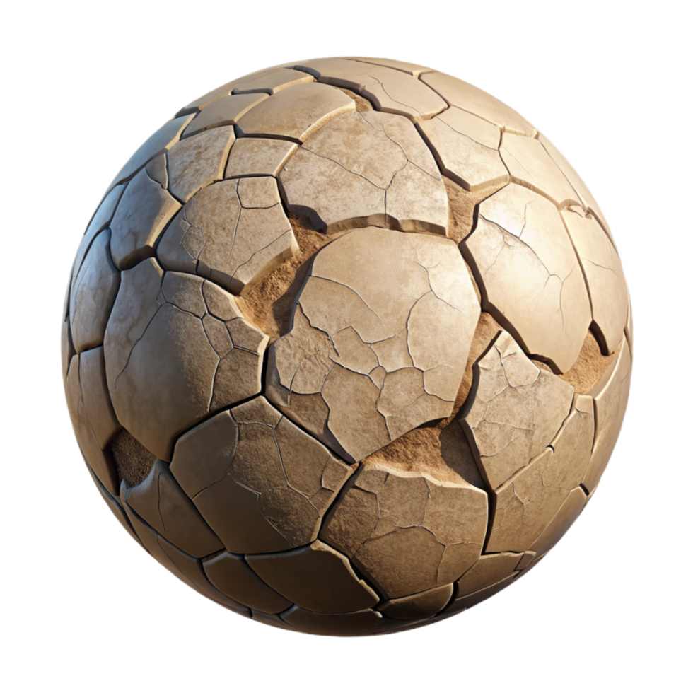 dramatic modern Drought Affected Area Cracked Earth Texture Isolated Element png