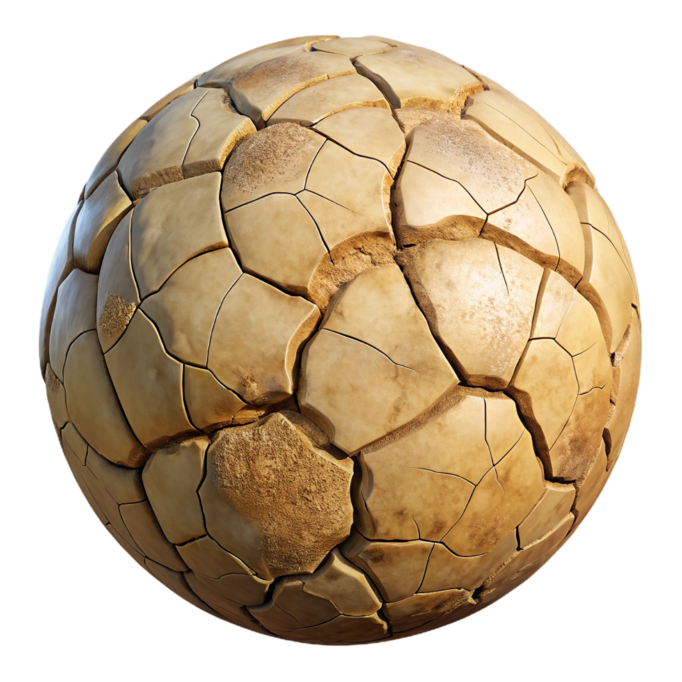 serene modern Drought Affected Area Cracked Earth Texture Isolated Element high quality png