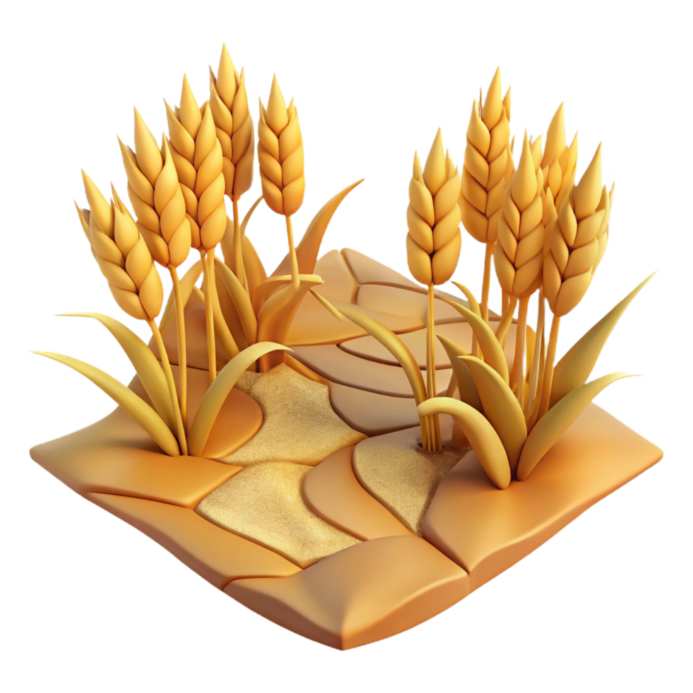 magnificent traditional Drought Affected Crops Withered Transparent Background Isolated authentic png