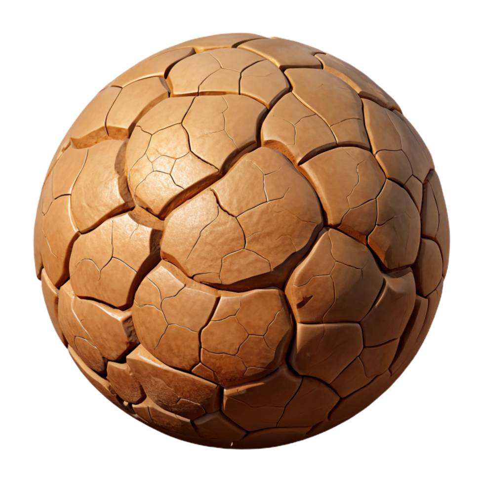 dramatic minimalist Drought Cracked Earth Brown Isolated high quality png