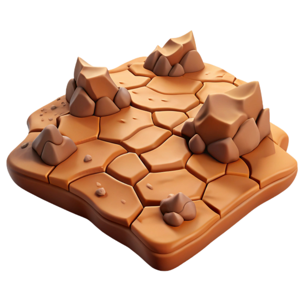 wonderful classic Drought Parched Land Brown Isolated Element high resolution png