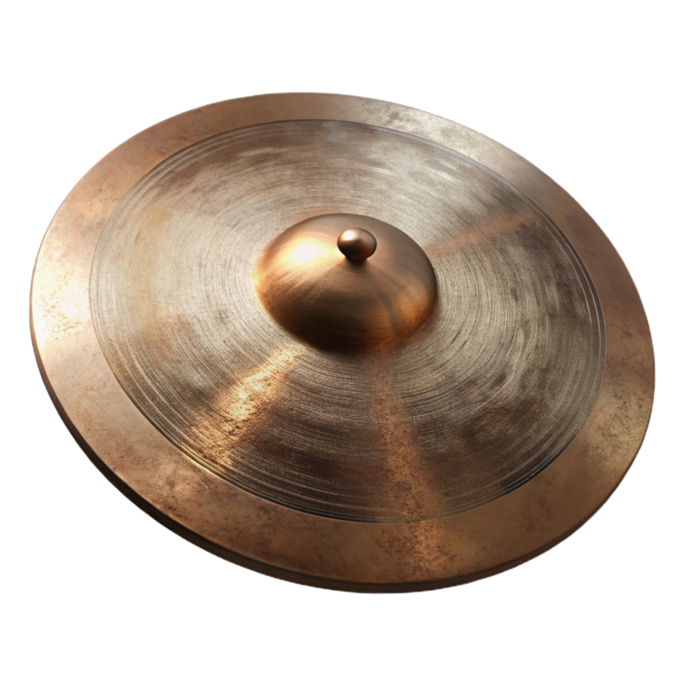 elegant creative Drum Cymbal Close Up View Isolated high resolution png